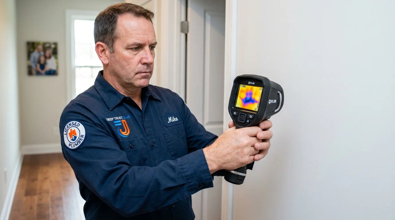 Thermal imaging leak detection by Johns Plumbing LLC in Humble